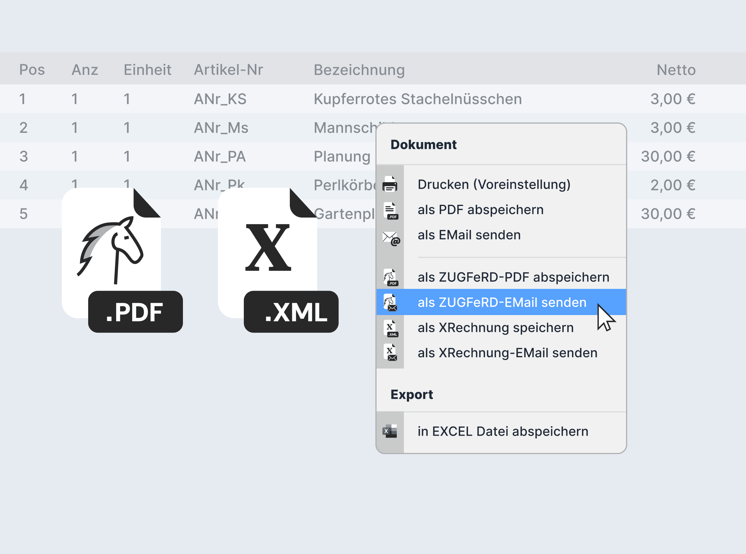 E-Rechnung Illustration